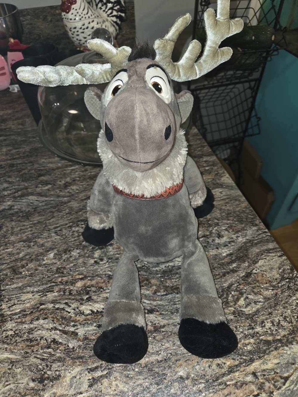 Scentsy Gray Plush Reindeer with Velvet Antlers